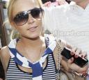 Lindsay Lohan with iPhone