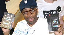 Spike Lee with iPhone