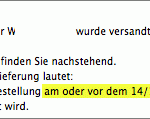 versandmail