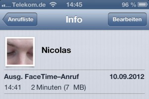 facetime-datenaufkommen