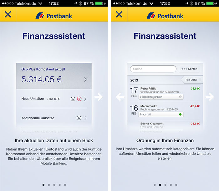 Postbank Finanzassistent jetzt auch auf dem iPhone › iphone-ticker.de