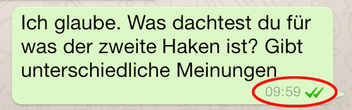 Was bedeutet eigentlich ein Haken bei WhatsApp?