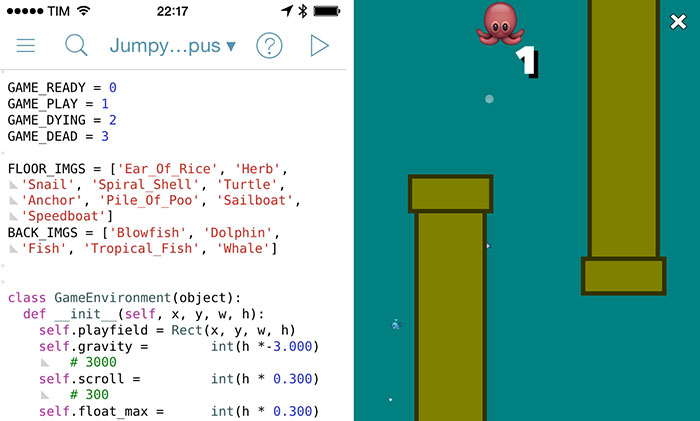 Flappy Bird Clone Made with Pythonista On iOS - MacStories