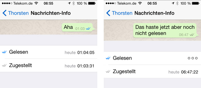 Whatsapp blaue haken deaktivieren iphone X