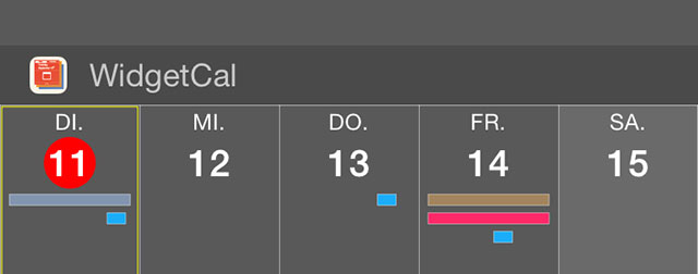 WidgetCal: Kalender-Widget mit umfangreicher Ansicht › iphone-ticker.de