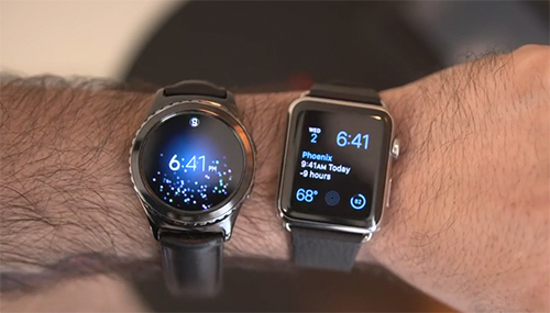 Video Vergleich Apple Watch und Samsung Gear S2 iphone ticker