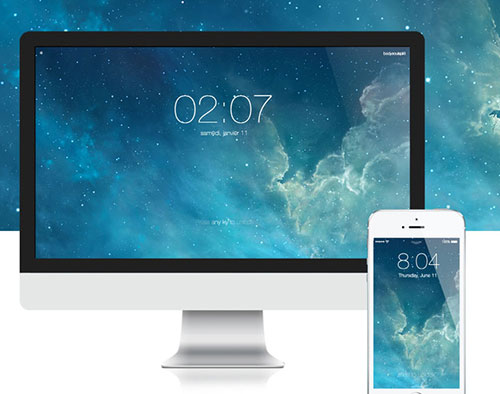 Zum Download Mac Bildschirmschoner Im Iphone Look Iphone Ticker De