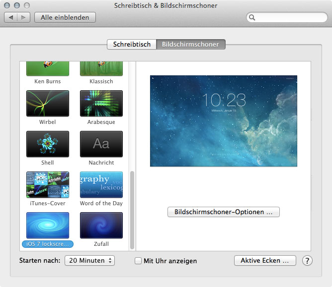 Zum Download Mac Bildschirmschoner Im Iphone Look Iphone Ticker De
