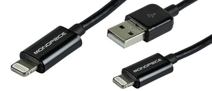 Basics – Verbindungskabel Lightning auf USB-A dunkelgrau 0,9 m MFi-zertifiziertes Ladekabel für iPhone Nylon-umflochten 